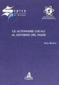 Le autonomie locali al governo del paese. Inaugurazione dell'anno accademico Spisa 2000-2001