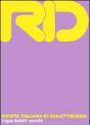 RID. Rivista italiana di dialettologia. 32.