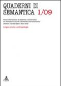 Quaderni di semantica (2009). 1.