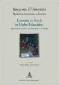 Insegnare all'università. Modelli di formazione in Europa-Learning to teach in higher education. Approaches and case studies in Europe