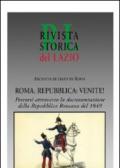 Roma, Repubblica: venite! Percorsi attraverso la documentazione della Repubblica romana del 1849