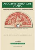 Accademie & biblioteche d'Italia (2015) vol. 1-4