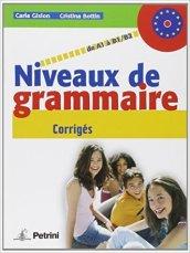 NIVEAUX DE GRAMM. CORRIGES