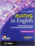 Maths in english. Reviwe & excercises on introductory real analysis. Videolezioni on line. Per le Scuole superiori