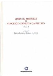 Studi in memoria di Vincenzo Ernesto Cantelmo. Vol. 1-2