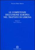 Le competenze dell'unione europea nel trattato di Lisbona