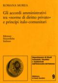 Gli accordi amministrativi tra «norme di diritto privato» e principi italo-comunitari