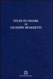 Studi in onore di Giuseppe Benedetti