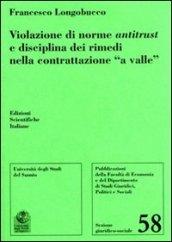 Violazione di norme antitrust e disciplina dei rimedi nella contrattazione «a valle»