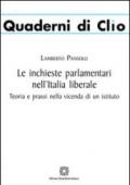 Le inchieste parlamentari nell'Italia liberale