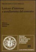 Lesione d'interesse e annullamento del contratto