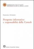 Prospetto informativo e responsabilità della Consob