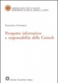 Prospetto informativo e responsabilità della Consob