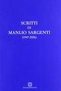 Scritti di Manlio Sargenti (1947-2006)