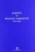 Scritti di Manlio Sargenti (1947-2006)