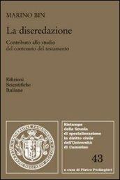 La diseredazione. Contributo allo studio del contenuto del testamento