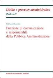 Funzione di comunicazione e responsabilità della Pubblica Amministrazione