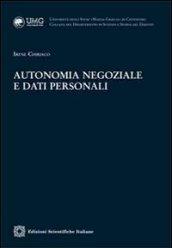 Autonomia negoziale e dati personali