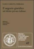 Il negozio giuridico nel diritto privato italiano