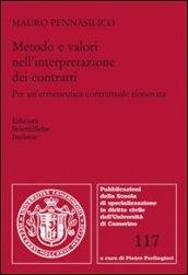 Metodo e valori nell'interpretazione dei contratti