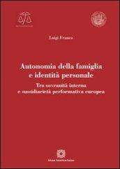 Autonomia della famiglia e identità personale