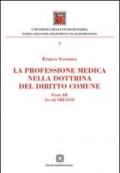 La professione medica nella dottrina del diritto comune