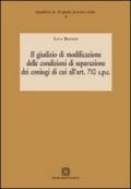 Il giudizio di modificazione delle condizioni di separazione dei coniugi di cui all'art. 710 c.p.c.