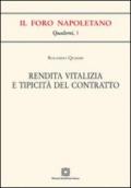 Rendita vitalizia e tipicità del contratto