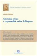 Autonomia privata e responsabilità sociale dell'impresa