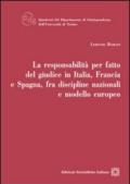 La responsabilità per fatto del giudice in Italia, Francia e Spagna, fra discipline nazionali e modello europeo