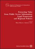 Extracting value from public sector information. Legal framework and regional policies