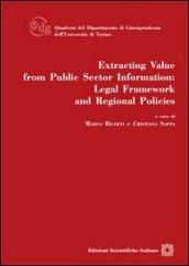 Extracting value from public sector information. Legal framework and regional policies