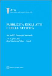 Pubblicità degli atti e delle attività