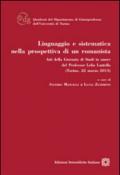 Linguaggio e sistematica nella prospettiva di un romanista