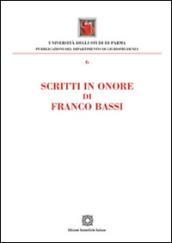 Scritti in onore di Franco Bassi