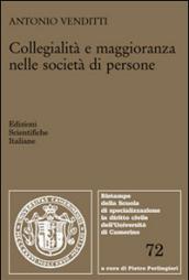 Collegialità e maggioranza nelle società di persone