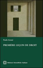 Première leçon de droit