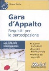 Gara d'appalto. Requisiti per la partecipazione