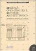 Manuale operativo per il restauro architettonico. Metodologie di intervento per il restauro e la conservazione del patrimonio storico. Con CD-ROM