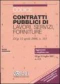 Codice contratti pubblici di lavori, servizi, forniture