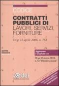 Codice contratti pubblici di lavori, servizi, forniture