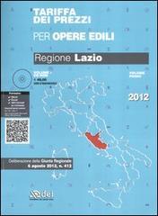 Tariffa dei prezzi per opere edili. Regione Lazio. Con software scaricabile online