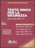 TESTO UNICO PER LA SICUREZZA