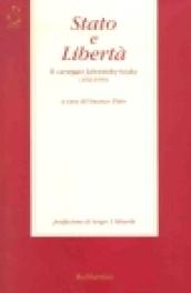 Stato e libertà. Il carteggio Jabotinsky-Sciaky