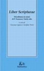 Liber scripturae. Miscellanea in onore di p. Francesco Tudda ofm