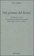 Del primato del dovere. Introduzione critica allo studio dell'ordinamento generale della Chiesa cristiana cattolica