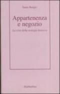 Appartenenza a negozio. La crisi della teologia barocca