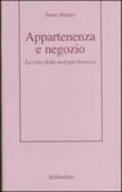 Appartenenza a negozio. La crisi della teologia barocca