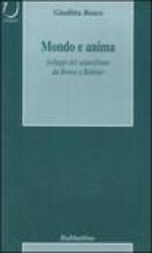 Mondo e anima. Sviluppi del naturalismo da Bruno a Robinet