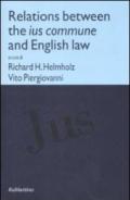 Relations between the ius commune and english law